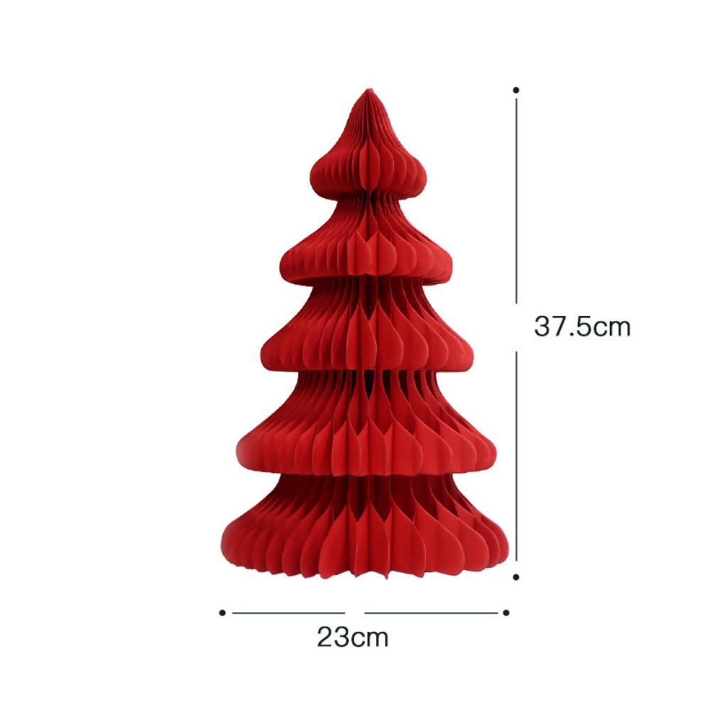 Salokāms papīra Ziemassvētku eglīte 3D draudzīgs