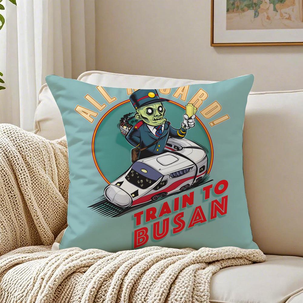 

Intense Korean Movie TTrain To Busan Cushion Cover Pillowcase Antidustmite living Room Sofa Decor Cushion Room 30X30cm