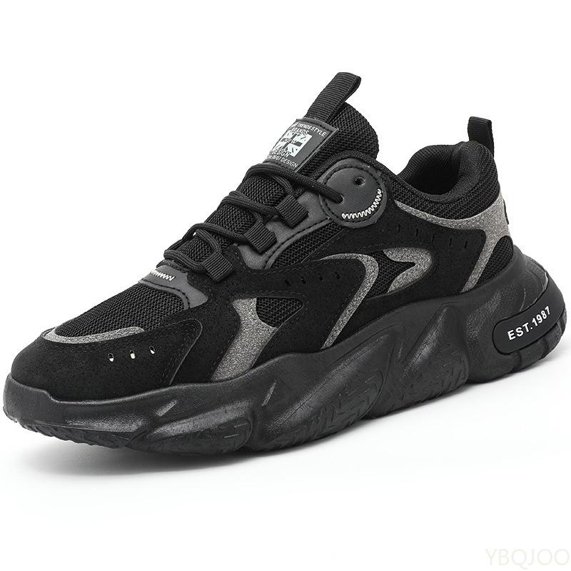 Spring new lightweight breathable men's shoes trendy versatile inner height increasing shoe anti slip sports leisure sneakers