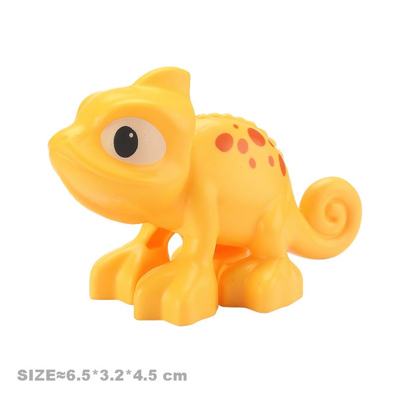 big particles building blocks zoo Animal shapes Snail alpaca seahorse frog accessory Children's Education Toys Compatible brands