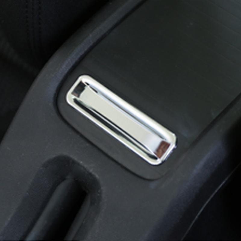 ABS Chrome Car Armrest Storage Box Decorative Panel Trim Sequin Sticker For Peugeot 2008 2014 - 2017