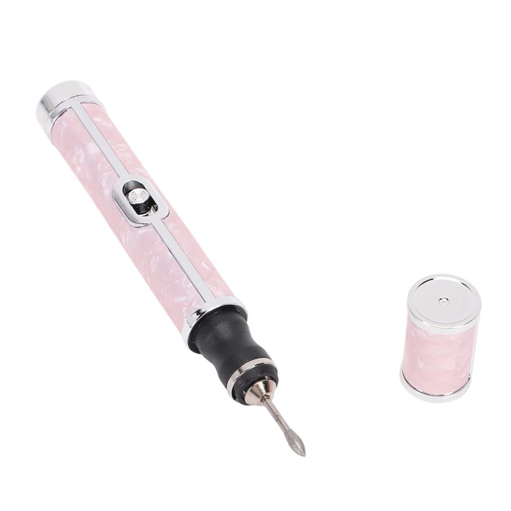 Cordless Nail Drill USB Rechargeable Portable 4 Speed Adjustable Manicure Drill for Nail Salon Pink