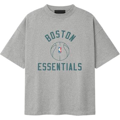 Celtics X Barkley Hendricks 90s Tee Concrete Heather Women Tops Grey 125BH262207F