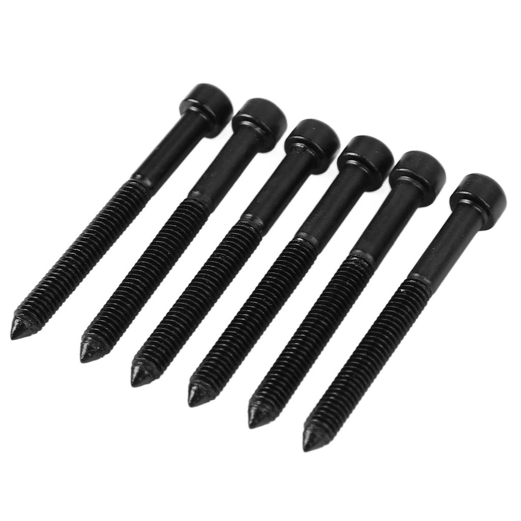 6Pcs Electric Guitar Neck Guard Hex Screw Corrosion Resistance Neck Plate Mounting Screw for Bridge Plate