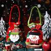 Large Knitted Santa Backpack Christmas Candy Doll Bag Decoration