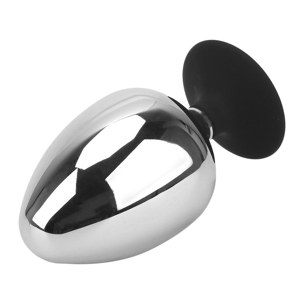 Anal Dildo Prostate Massager Anus Dilator Private Goods Sex Toys For Women Men with Suction Cup Extra Big Diameter Anal Plug Smooth Metal Butt Plug