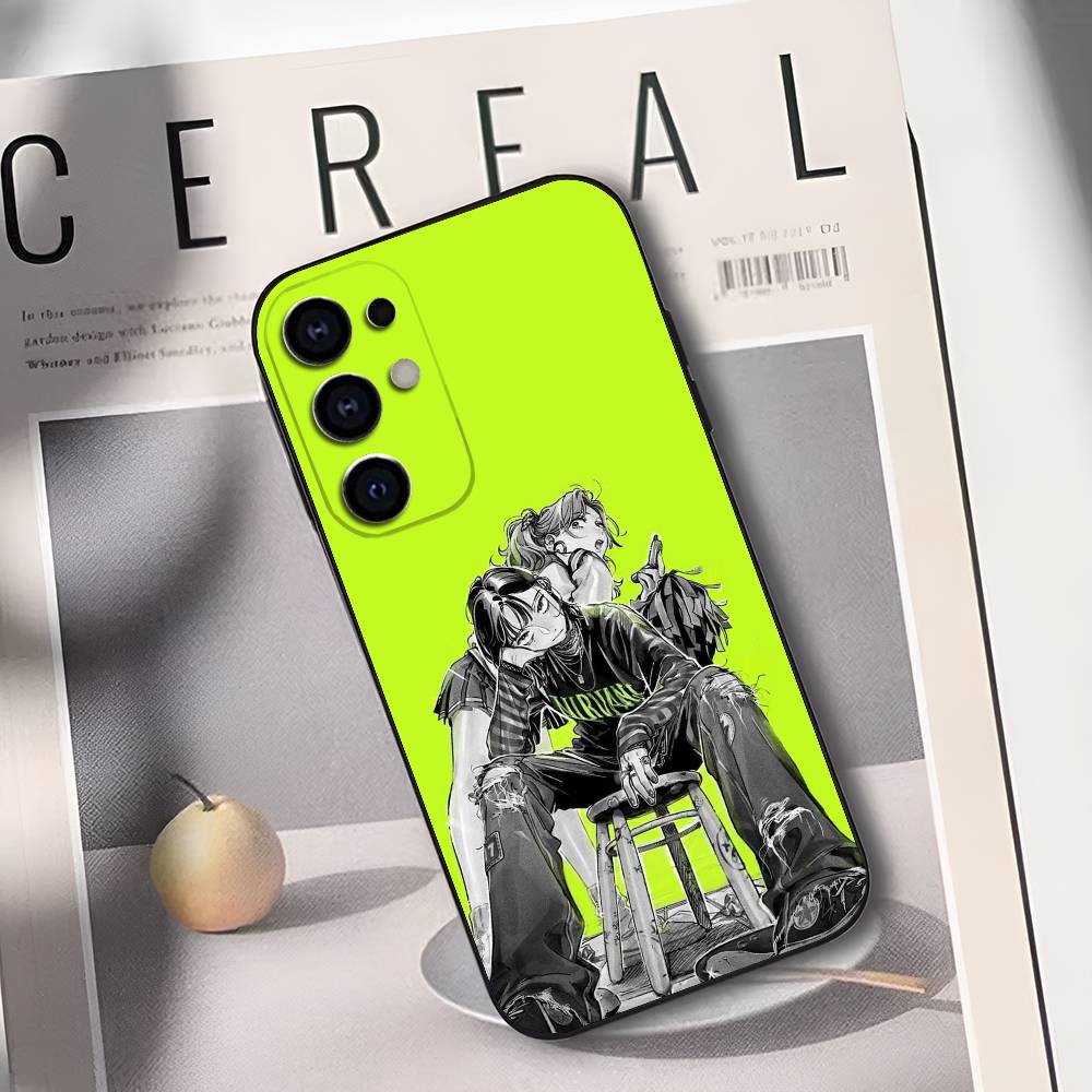 A-Aya Osawa Mitsuki Koga MitsuAya Soft Black Phone Case for Samsung S25/S24/S21/S22/S23/S30/Ultra/S20/Plus/Fe/Lite