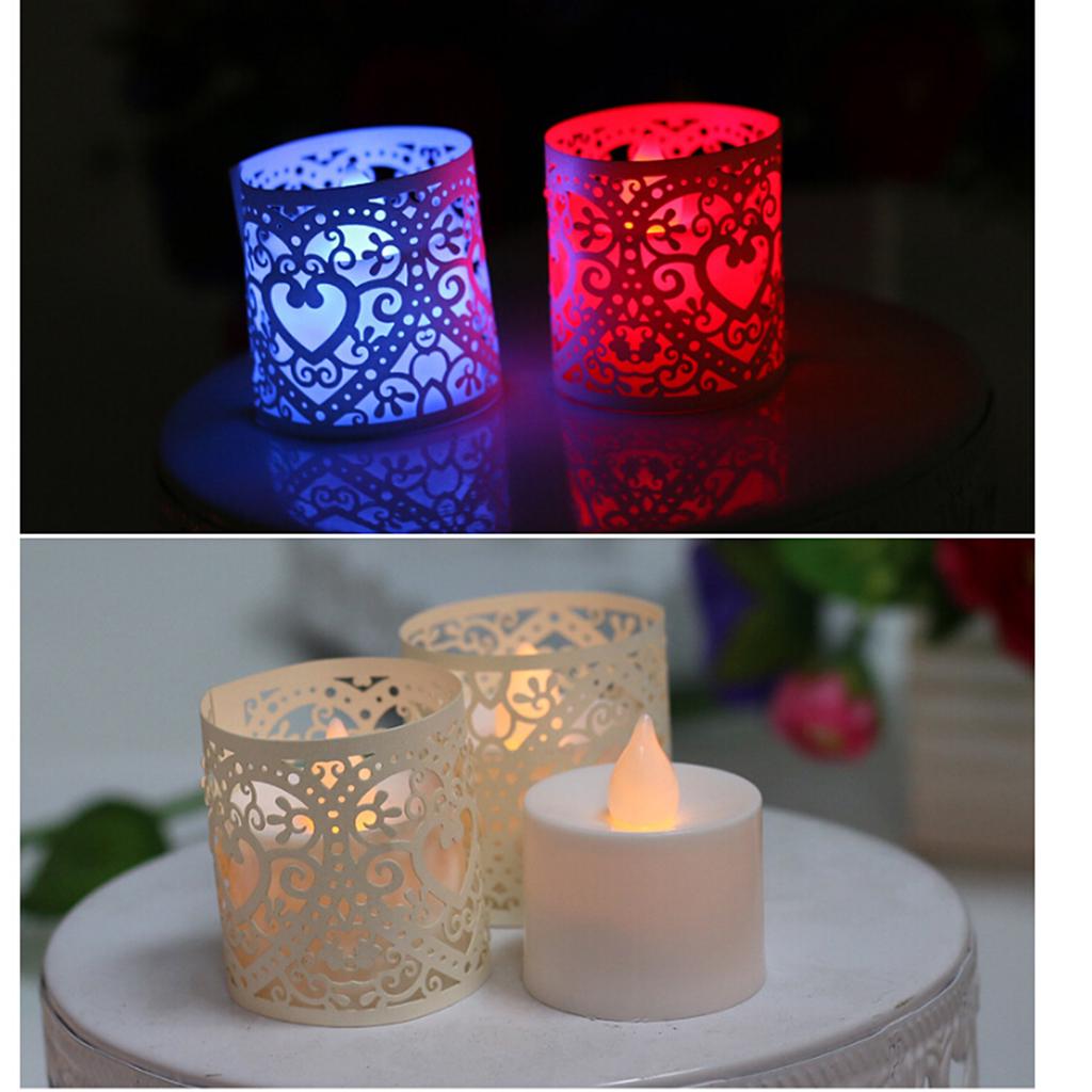 Buy 10Pcs Hollow Out Candle Wrappers Chic Candle Wrapper Decor Shade ...