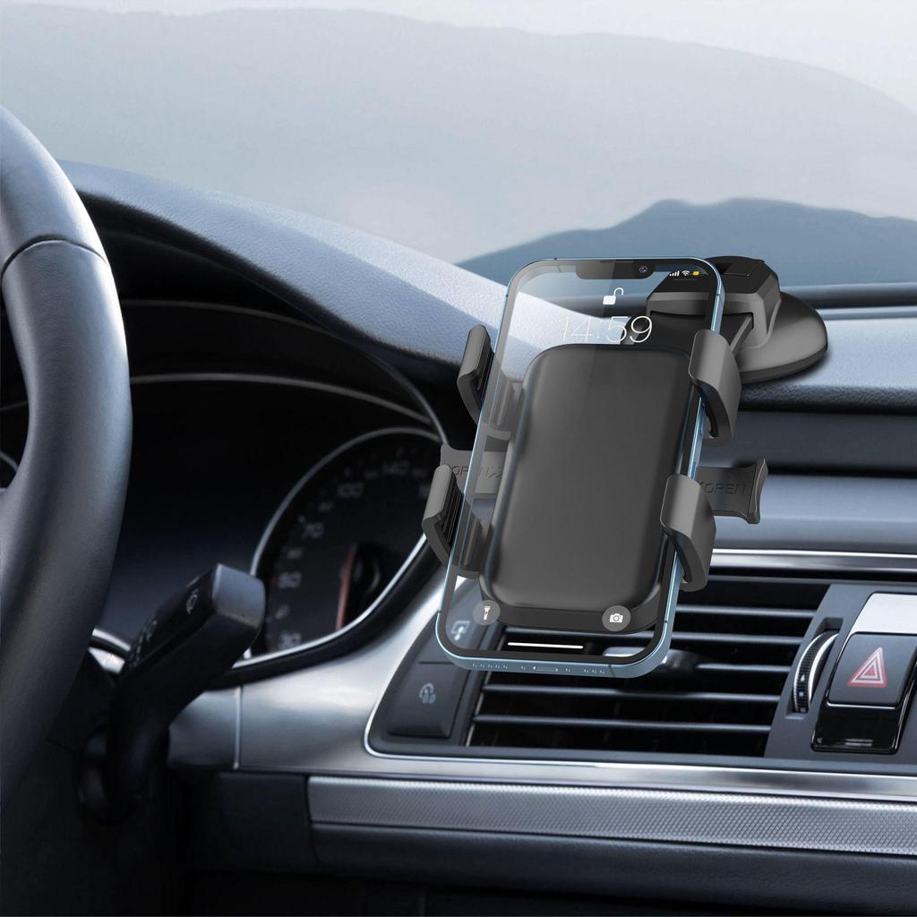 Universal Car Phone Holder with Suction Cup for Dashboard and Windshield