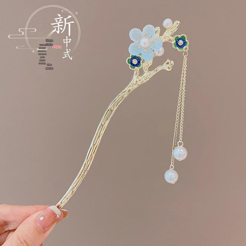 Traditional Sandalwood Hairpin for Chinese Cheongsam & Hanfu Updo