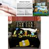 The Simpsons Cartoon Bedding Set With Reactive Dye Printing For Modern Home Decor