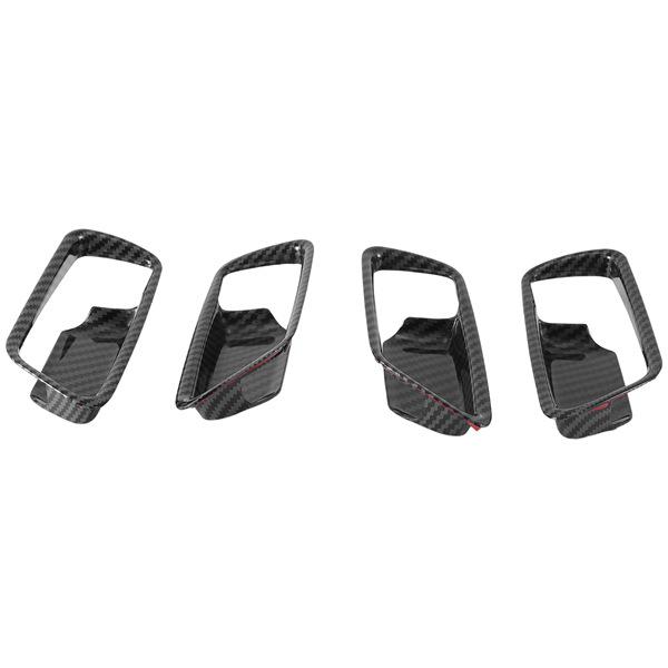 4pc Carbon Fiber Interior Handle Stickers for 2020 Toyota Corolla Cross