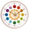8-Inch 20Cm Clock Wall Clock Living Room Home Early Education Clock Modern Children'S Room Wall Hanging Mute Clock
