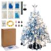 Handgefertigtes DIY Perlen-Weihnachtsbaum-Bastelset Mini Kristallperlen-Weihnachtsbaum Schreibtischdekoration Weihnachten DIY Bastelbedarf