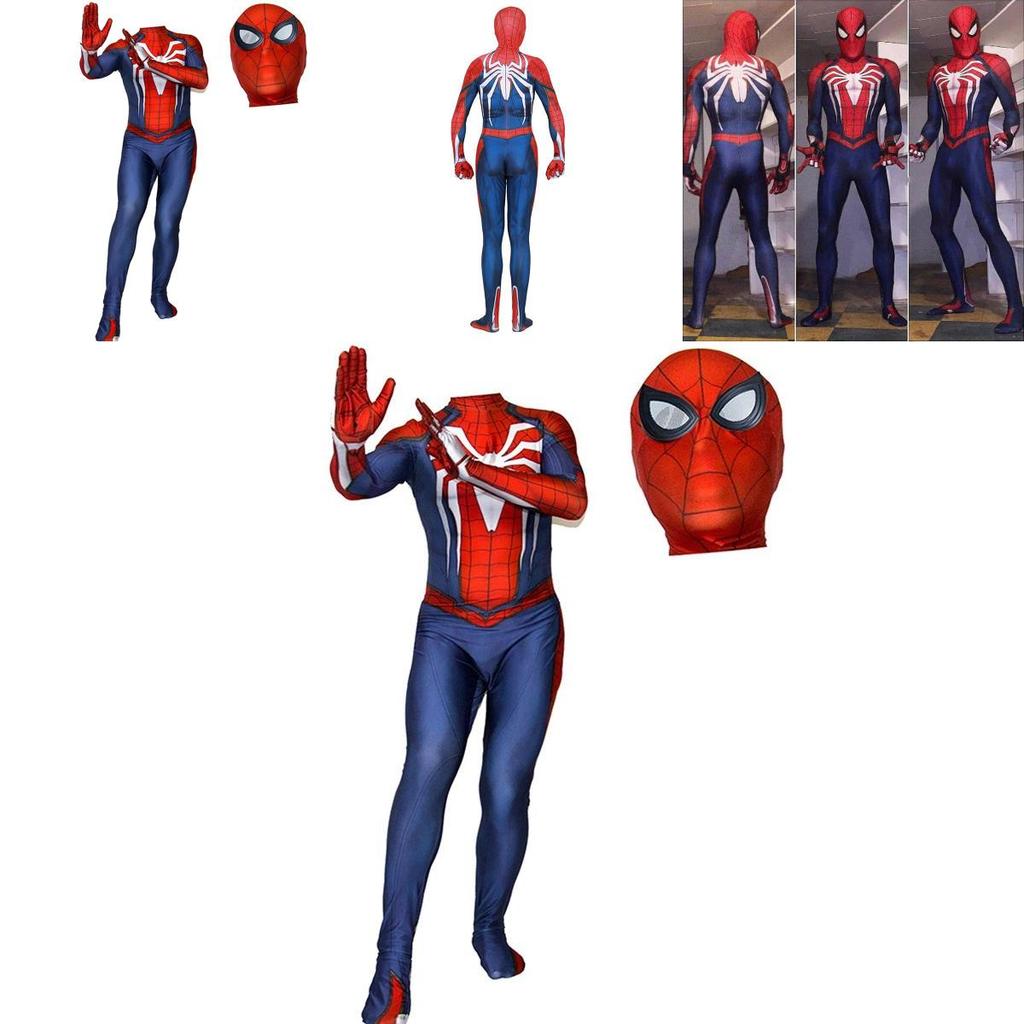 Ps4 Insomniac Spider-man Cosplay Kostüm 3D Druck Erwachsener Kinder Spidey Zentai Anzug Mit Exquisiter Verarbeitung Und Atmungsaktivem Lycra Material