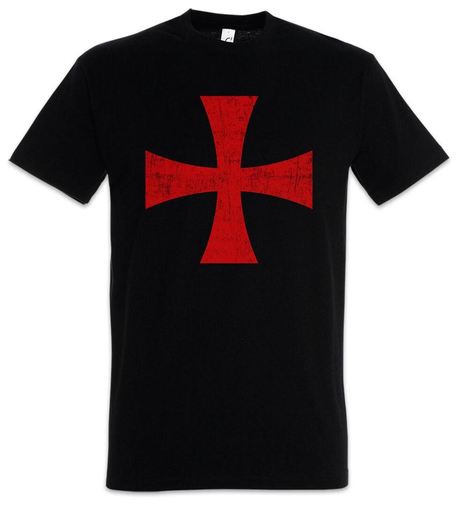 Templar Cross I Herren T-Shirt Rotes Templer Orden Kreuz Templerorden Ordo
