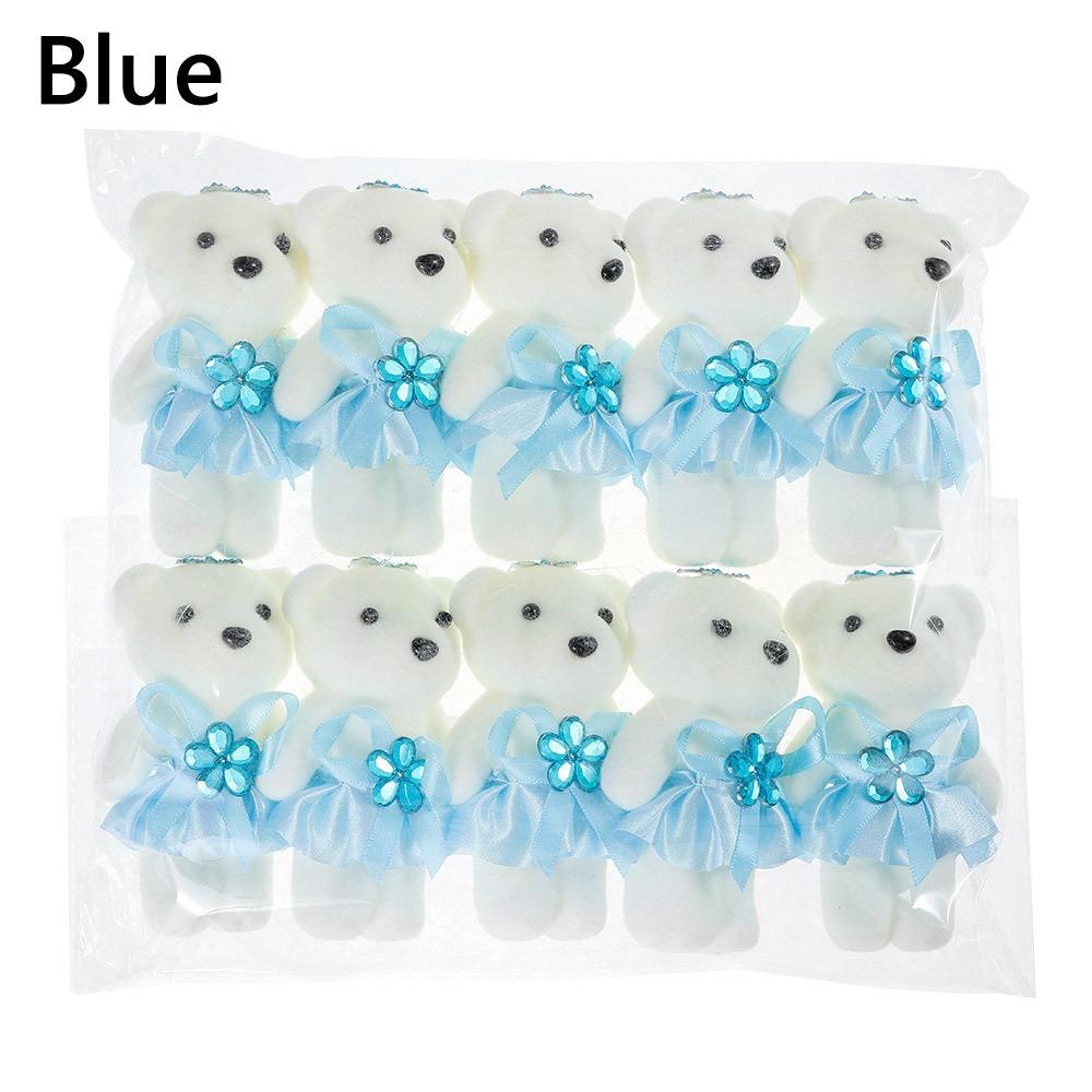 10Pcs/Set DIY Bouquet Decoration Bear Doll Cartoon Bear Doll Bouquet Decoration  Birthday
