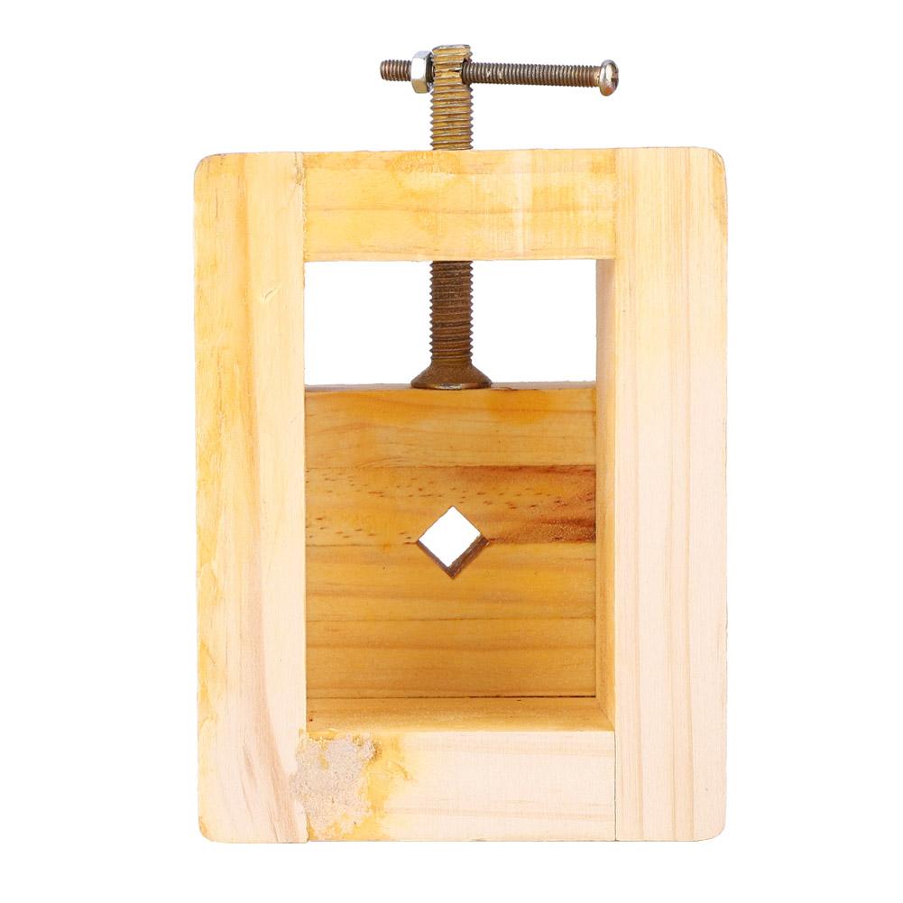 Wooden Mini Flat Pliers DIY Table Vise Stamp Clamp for Woodworking Carving (Large)