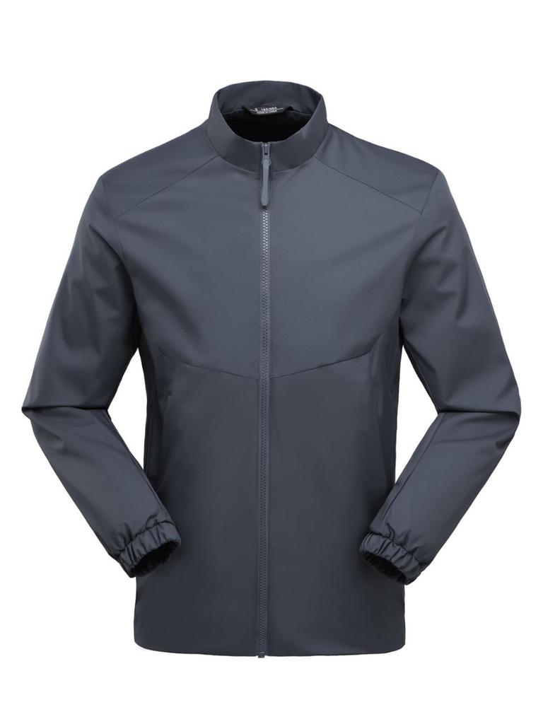 Custom Logo Stand Collar Business Windbreaker Jacket - Spring/Autumn Embroidered Team Uniform