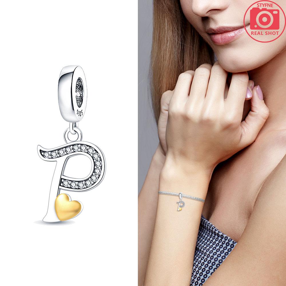 26-Letter Charm Pendant Copper Colors For Charms Copper Colors Original Bracelet For Jewelry Making