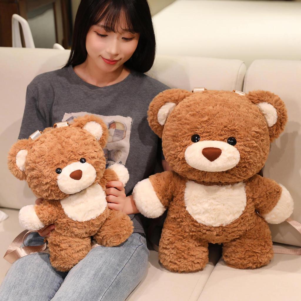 Little Bear Plush Toy Backpack & Crossbody Bag for Girls