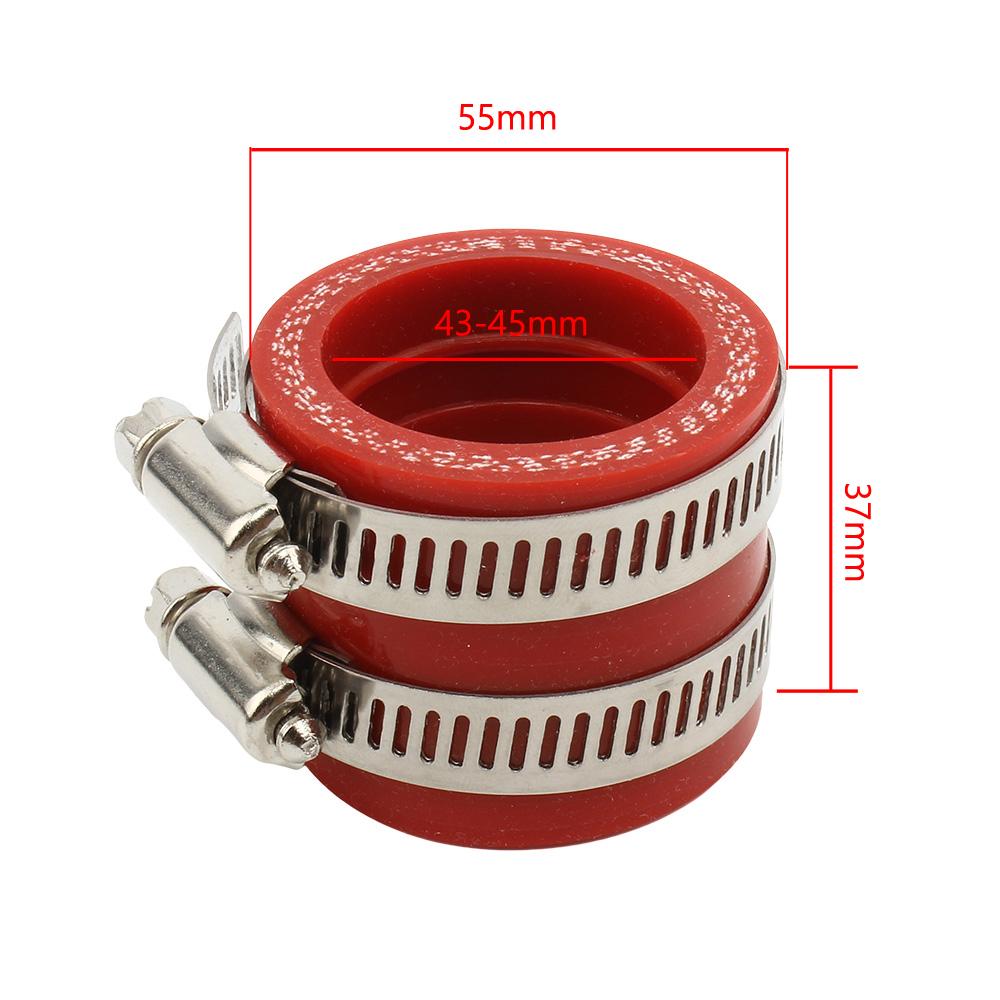 Motorcycle Carburetor Adapter Interface Rubber Inlet Pipe Intake For Koso KSR OKO Keihin Maikuni PE TM PZ 33 35 40 45mm