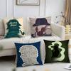 S-Sherlock H-Holmes Pillow Case Office Sofa Dorm Chair Back Short Plush Double-Sided Printing Home Cushion Cover