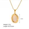 Elliptical Pendant Necklace, High-End Design Women'S Accessories, Exquisite Daily Commuting Accessories.