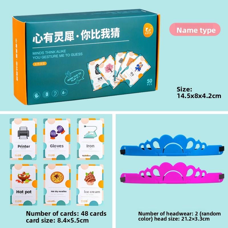 Kids Brain Teaser Card Set For Family Bonding Classroom Activity зелёный