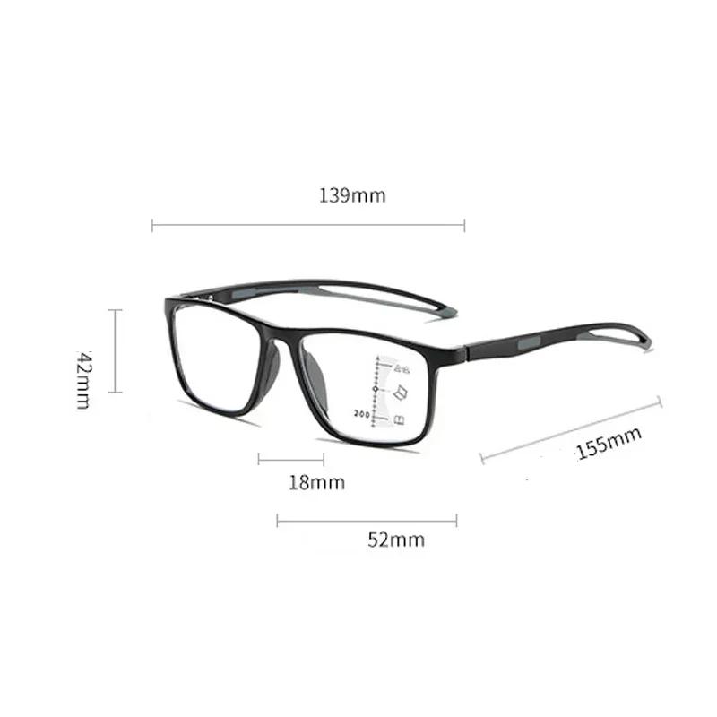Progressive Multifocal Glasses New Trendy Photochromic Near and Far 3 In 1  Eyeglasses for Men Sport Reading Presbyopia Eyewear