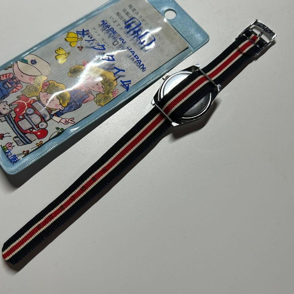 Used Retro Q&Q Candy Candy Hand-wound Watch Vintage with Toei Sticker