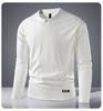 [Heavy Milan Cotton] Four In One Button Chinese Style Men's T-shirt Long Sleeve Spring and Autumn