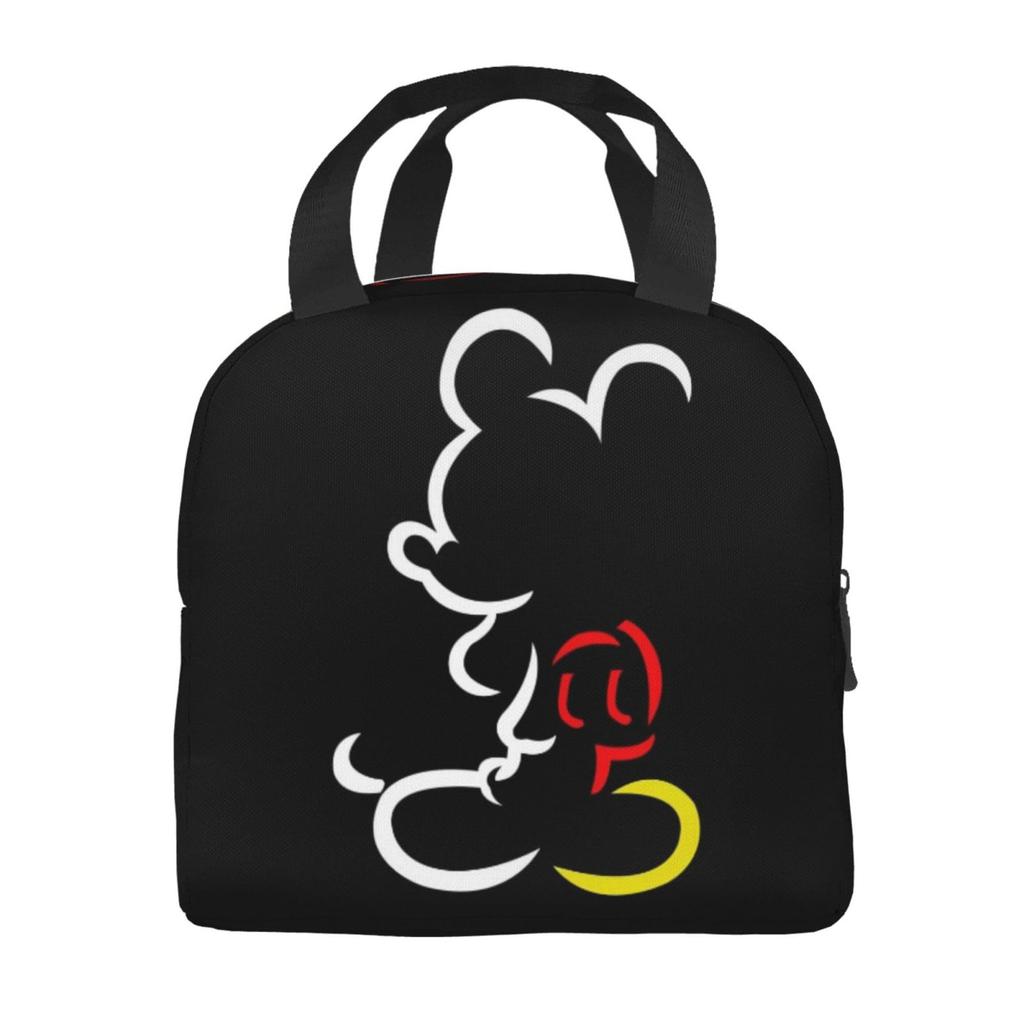Mickey Mouse lunch bag with a zipper This portable insulated lunch bag features a soft cooler bag and a stylish clasp a great tote bag for or any