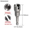 Butterfly Screws Bolt Socket Wrench Hex Shank Drill Adapter Wing Nut Driver For Power Tool Slotted Electric Screwdriver Sleeve