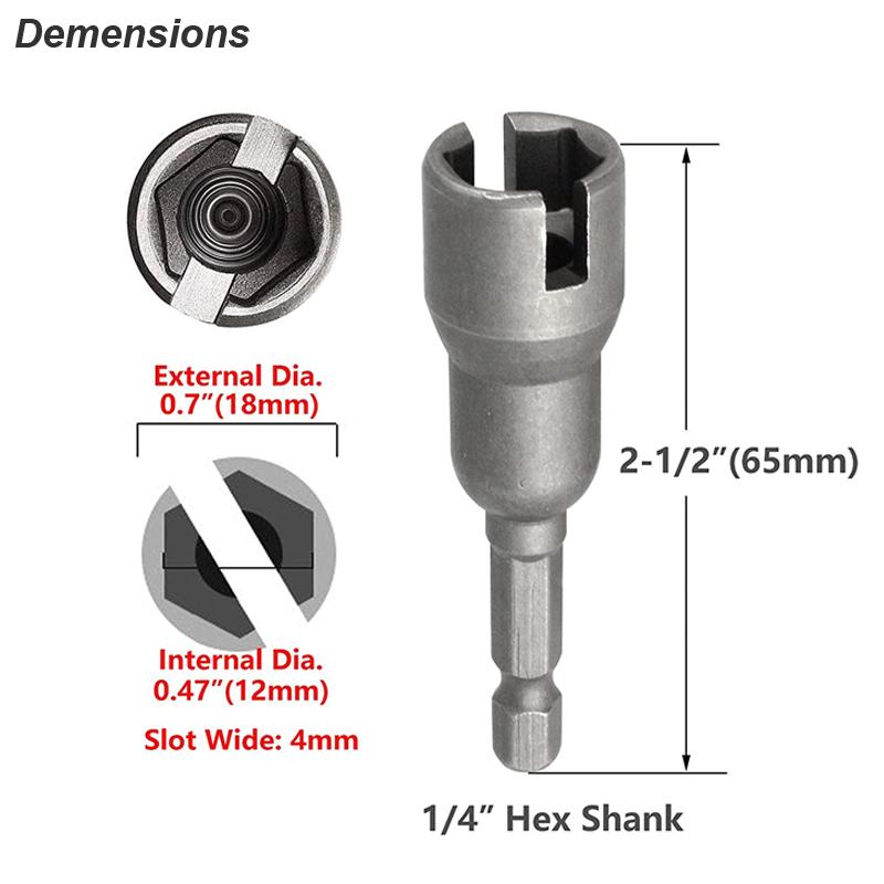 Butterfly Screws Bolt Socket Wrench Hex Shank Drill Adapter Wing Nut Driver For Power Tool Slotted Electric Screwdriver Sleeve