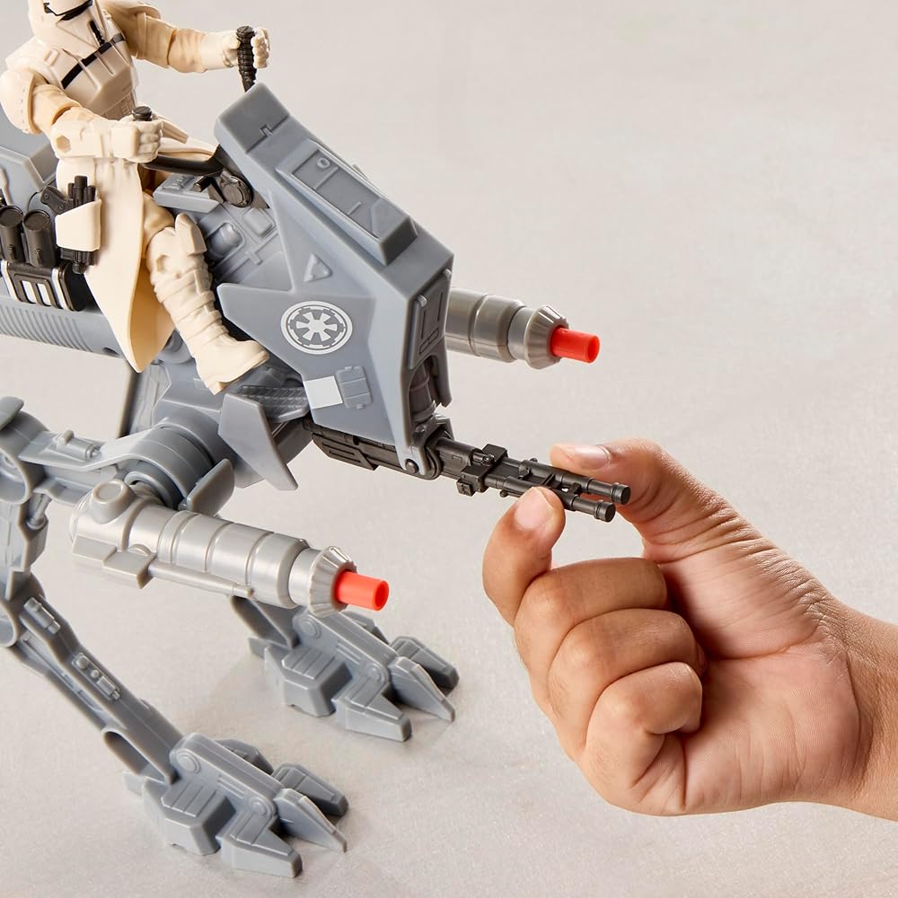 Hasbro Star Wars The Mandalorian AT-RT Vehicle with Imperial Driver Action Figure Toy for Boys and Girls 4 Years and Up