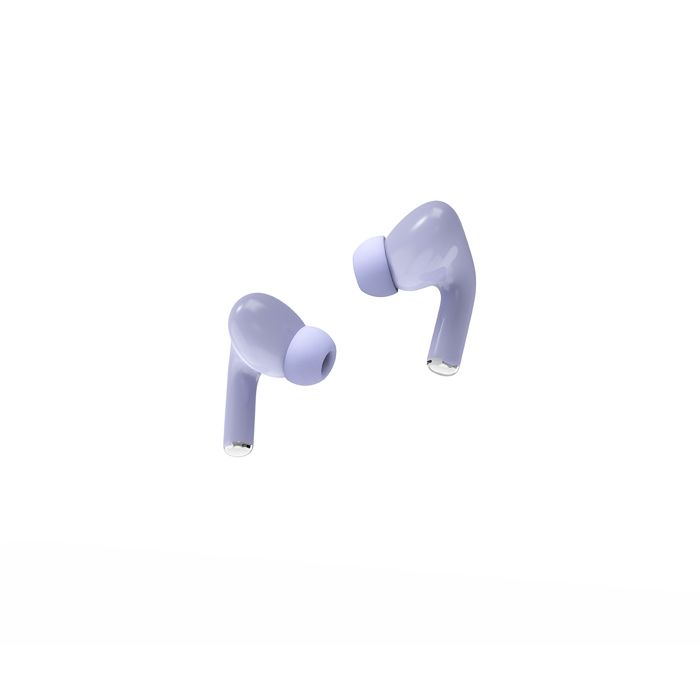 Gembird Wireless TWS In-Ears Violet - Écouteurs Bluetooth 5.0 avec Temps de Veille de 200h, Appels Mains Libres, Indicateur LED,