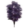 Purple Artificial Palm Tree Realistic Faux Palm Tropical Leaves Fake Palm Branches for Halloween Christmas Indoor Outdoor Decor