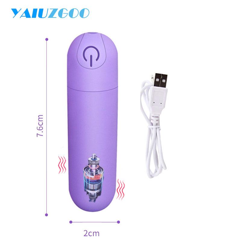 10 Speed Mini Bullet Vibrator for Women Rechargeable Wireless Vibrating Anal Bullet Clitoral Stimulator Dildo for Adult Sex Toys