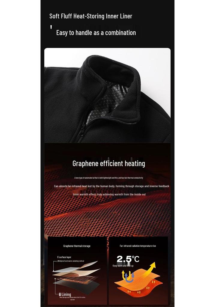Unisex Outdoor 3-in-1 Jacket: Windproof, Waterproof, High-End Outerwear with Detachable Set and Custom Logo Printing