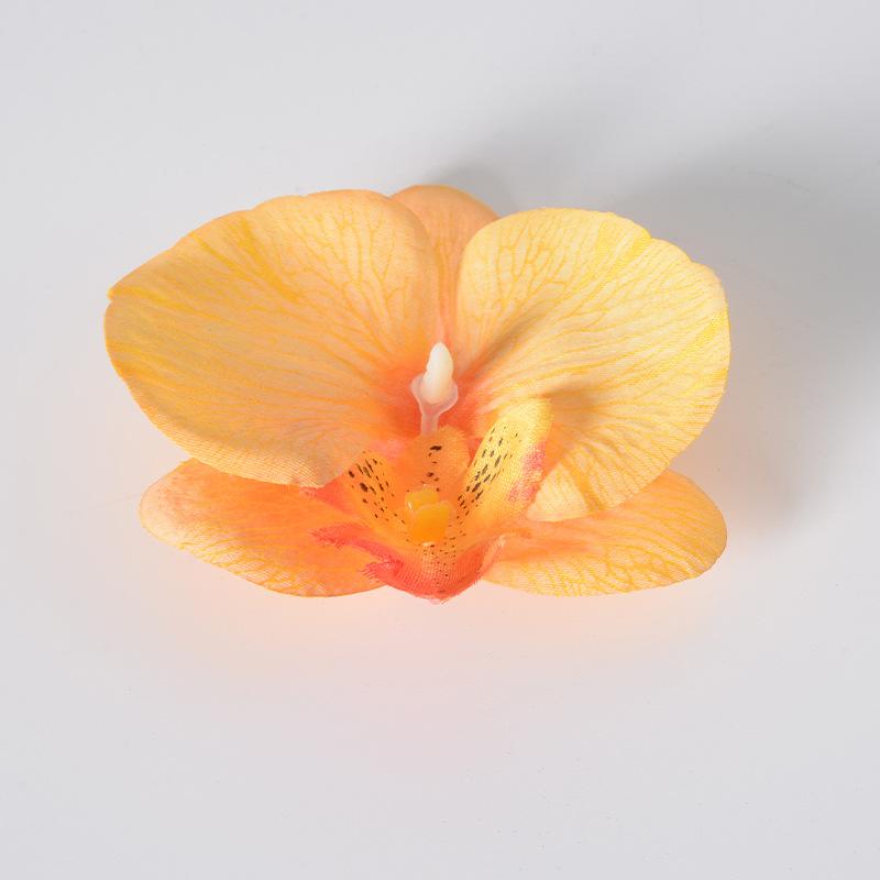 5pcs Simulated Film Butterfly Orchid Flower Head Petals Flower Accessories Headwear Hairclip Handmade Wedding Gift Decoration