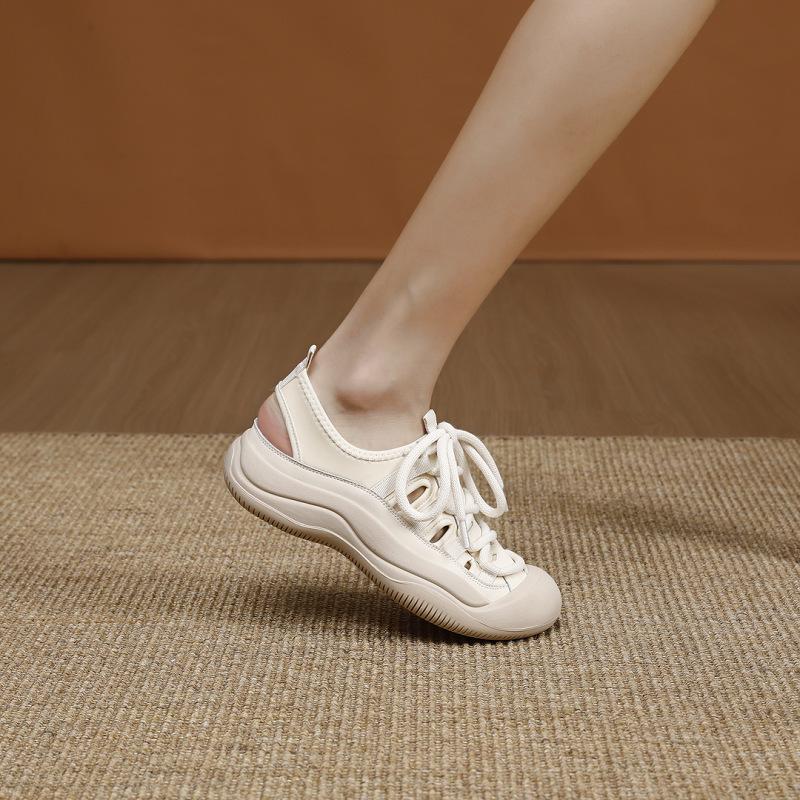 Summer Women Sport Sandals Retro Thick Soles Hollow Out Shoes Female Autumn New Breathable Comfortable Shoes Zapatillas Mujer