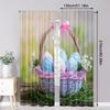 Curtains Easter Egg Versatile Durable Polyester Without Electricity Holiday Decorations Indoor Celebrations Decor Curtain Made Of Washable