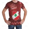 The Republic-of Lebanon Map Flag 3D Print T Shirt Lebanon Coat Of Arms Graphic Tee Shirts Vintage Ethnic Short Sleeves T-shirts