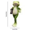 Niedliche Froschstatue, Froschfiguren Ornament Pflanzen Dekorationen für Töpfe Outdoor Harz Hängende Froschskulptur Garten Haus Dekor