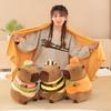 Kapibala Capybara Ugly Cute Doll Kapibala Car Office Air Conditioning Pillow Quilt Nap Blanket Two-in-One