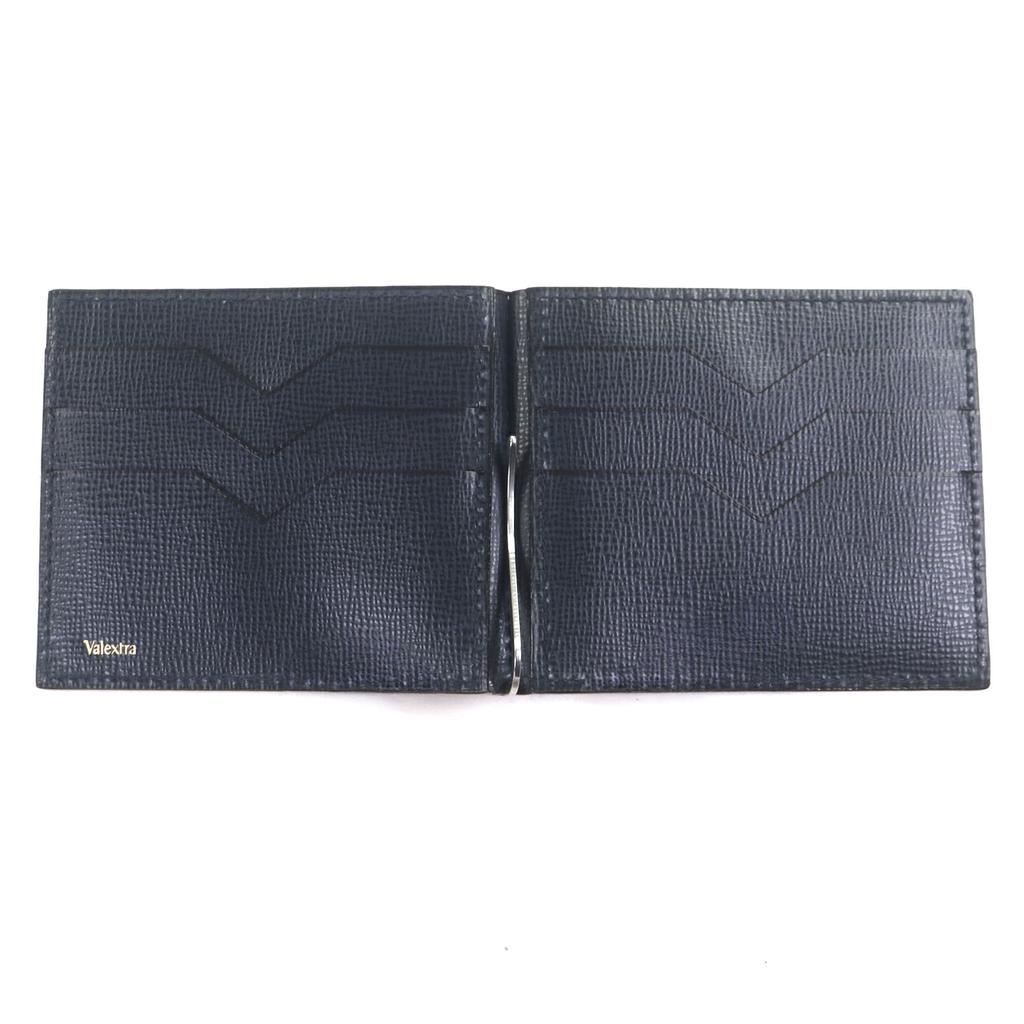 Pristine Valextra Card Case Dark navy Calf leather mens Used