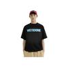 We11done FW23 Solid Color Round Neck Short Sleeve T-Shirt Unisex Tops Black WD-TT3-23-840-U-BK