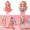 1/12 6,6 Zoll Bjd Prinzessinnenpuppen Niedliche Bewegliche Gelenke Kinder Geburtstagsgeschenk