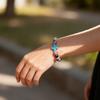 Inspirational Meditation Crosses Bracelet Beaded Colorful Stone for Women Faith Inspire Spiritual Gift Jewelry